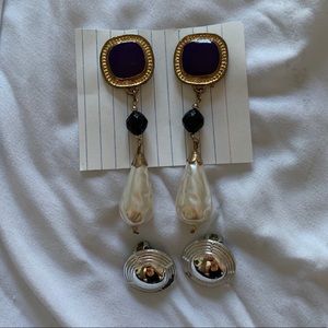 Clip earrings